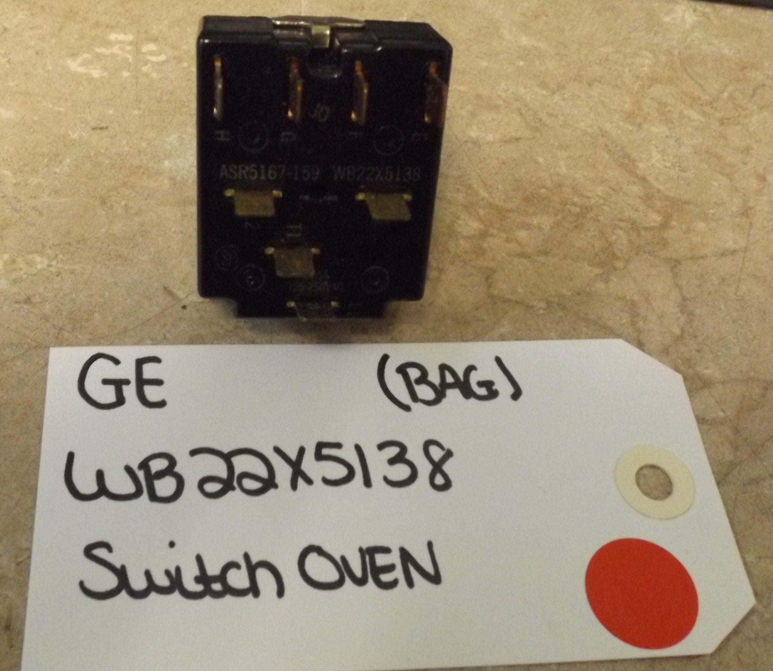 GE STOVE WB22X5138 SWITCH OVEN (NEW) GE STOVE WB22X5138 SWITCH OVEN (NEW)